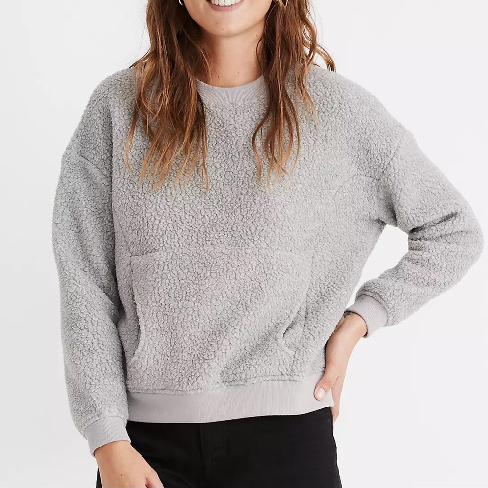 Madewell Polartec Fleece Crewneck Sweatshirt